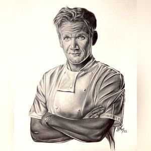 Gordon Ramsey original drawing.